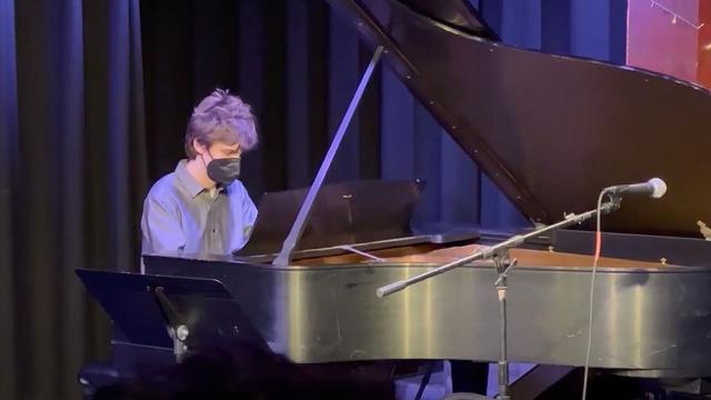 Owen Cooper playing the piano